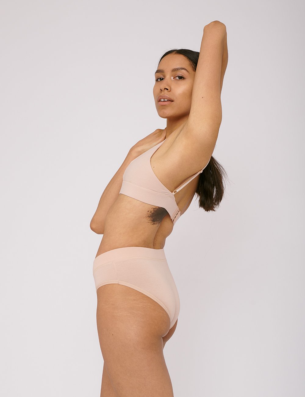 Organic Cotton Bikini Briefs 2 - pack "Rose Nude"