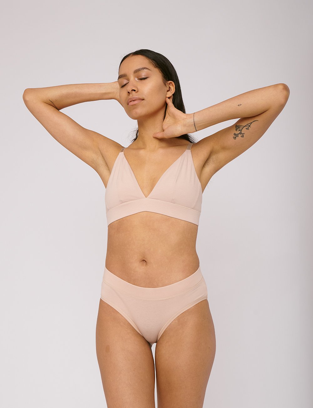 Organic Cotton Bikini Briefs 2 - pack "Rose Nude"