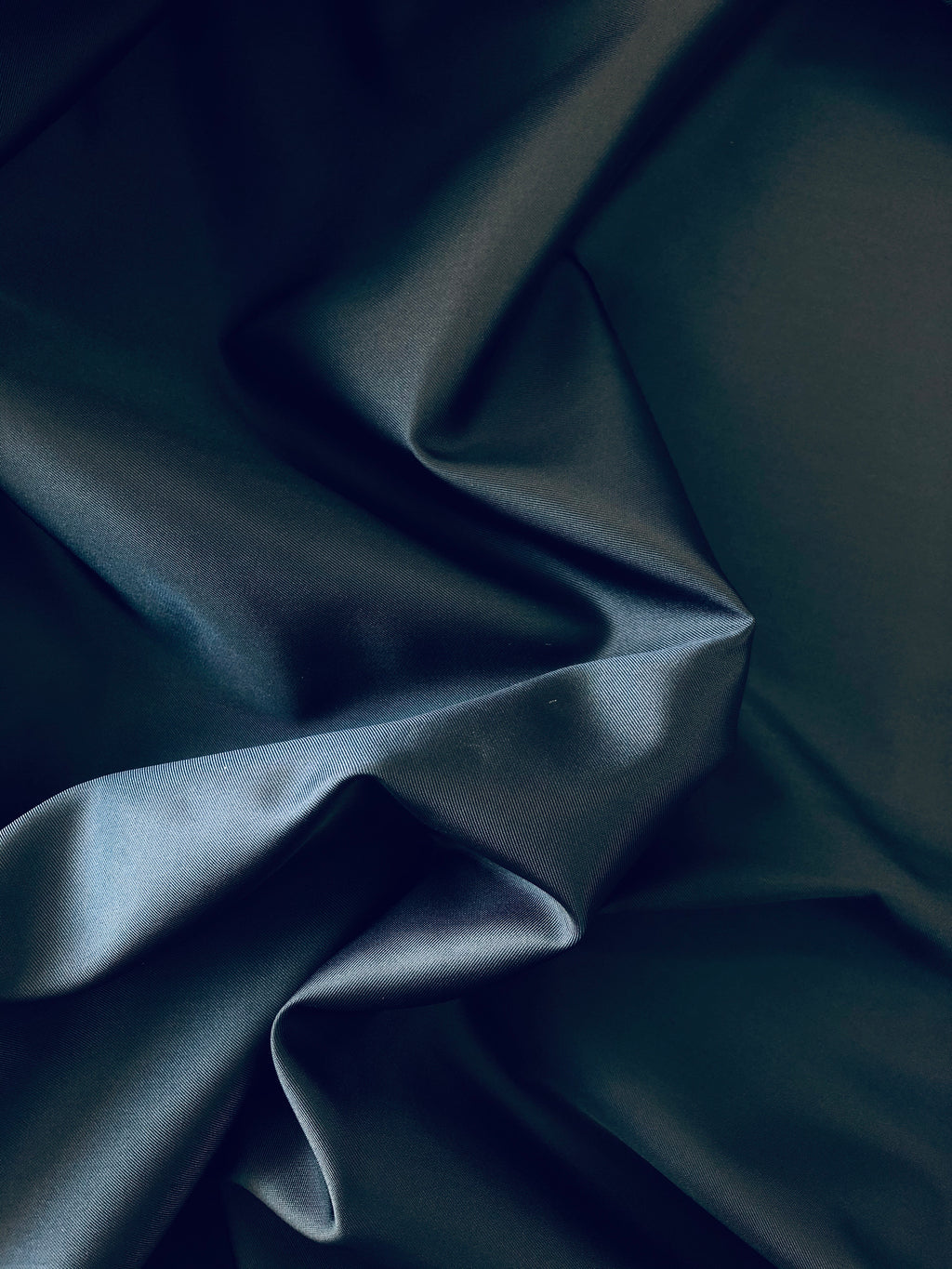 Cupro taft foer mørkeblå