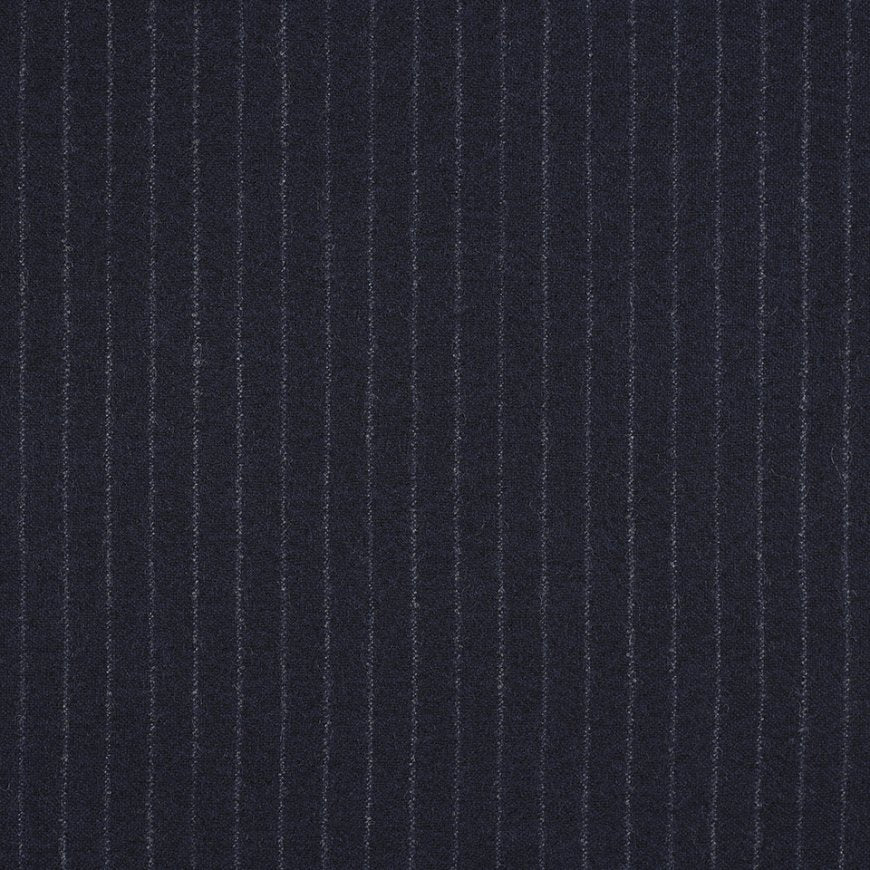 Travel Flannel "Dark Blue Chalk Stripe"